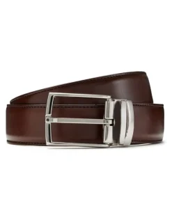 Aquila Bane Leather Belt in Brown
