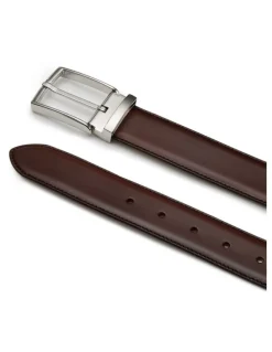 Aquila Bane Leather Belt in Brown