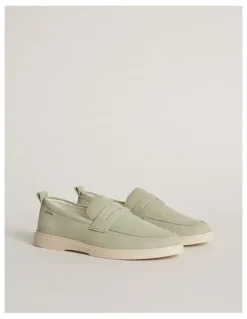 Aquila Breeze Nubuck Loafers in Mint