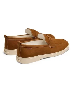 Aquila Breeze Nubuck Loafers in Tan