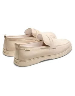 Aquila Breeze Nubuck Loafers in Bone