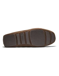 Aquila Cisco Nubuck Driving Shoes in Cafe