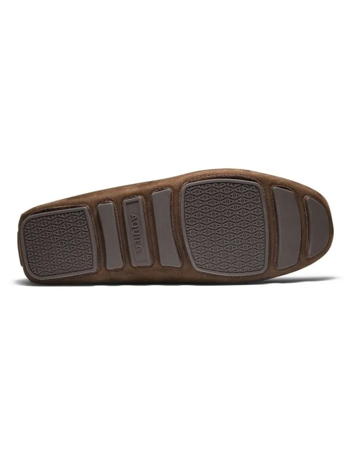 Aquila Cisco Nubuck Driving Shoes in Cafe