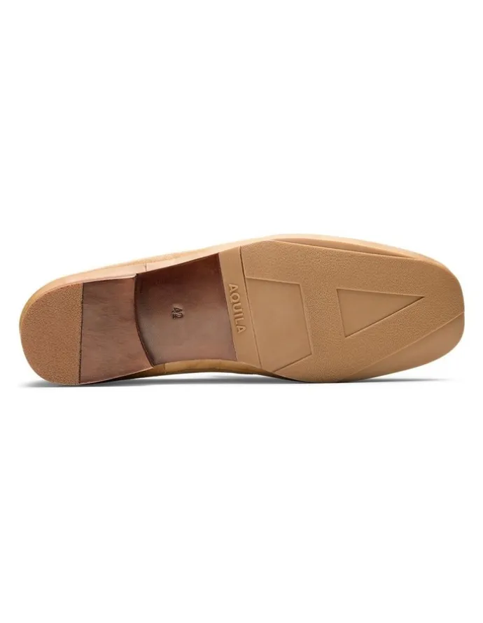 Aquila Corso Suede Loafers in Tan