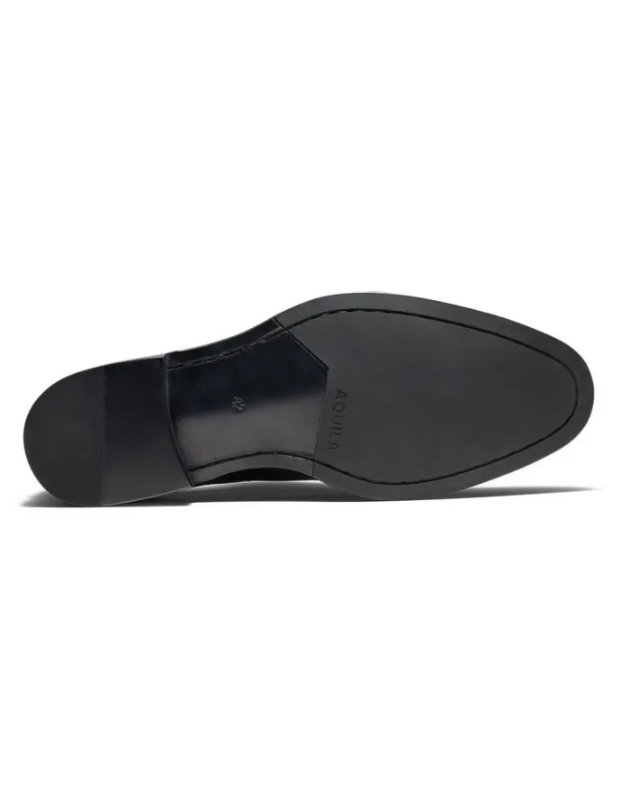 Aquila Cortland Brogue Derby Shoes in Black