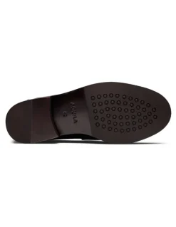 Aquila Dartmouth Leather Loafers in Brown