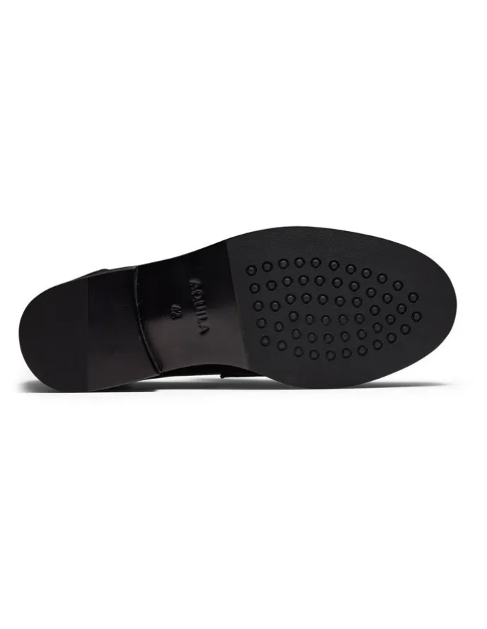 Aquila Dartmouth Weave Loafers in Black