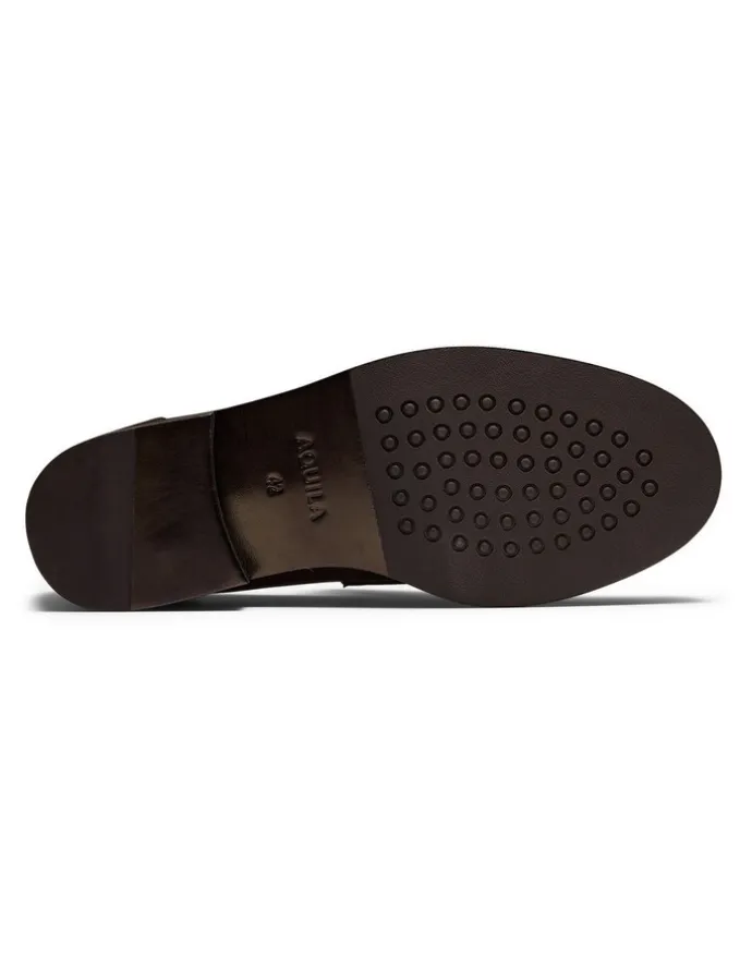 Aquila Dartmouth Weave Loafers in Brown