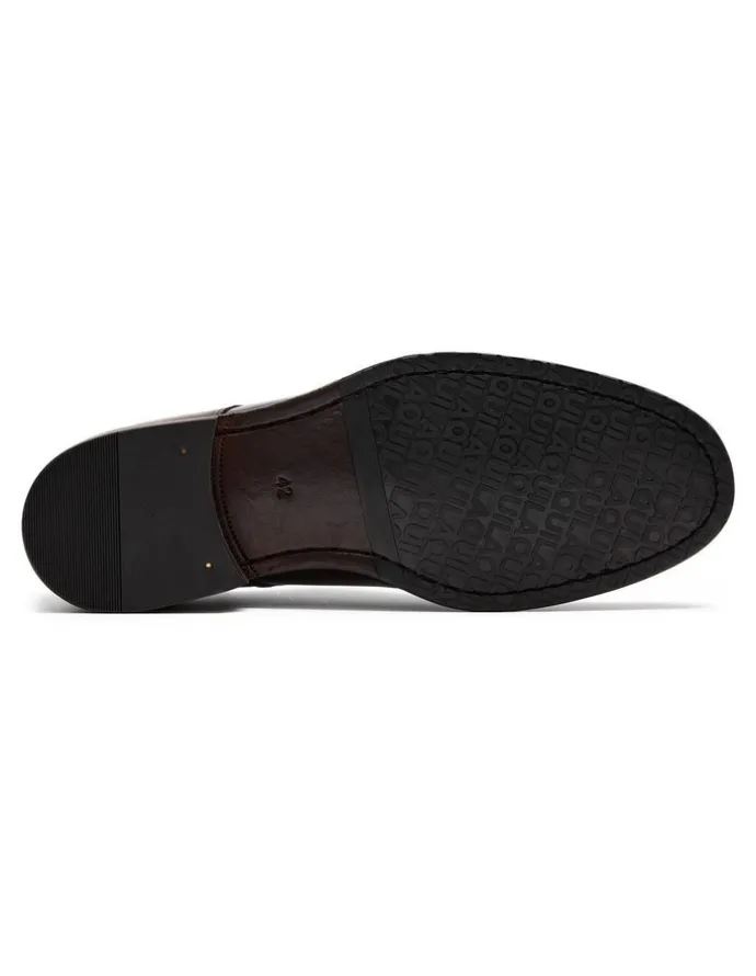 Aquila Davis Monk Strap Shoes in Brown