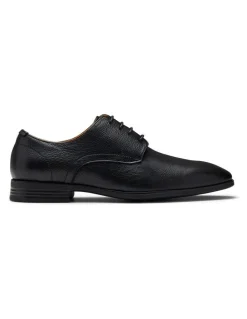 Aquila Dutch Derby Shoes in Black