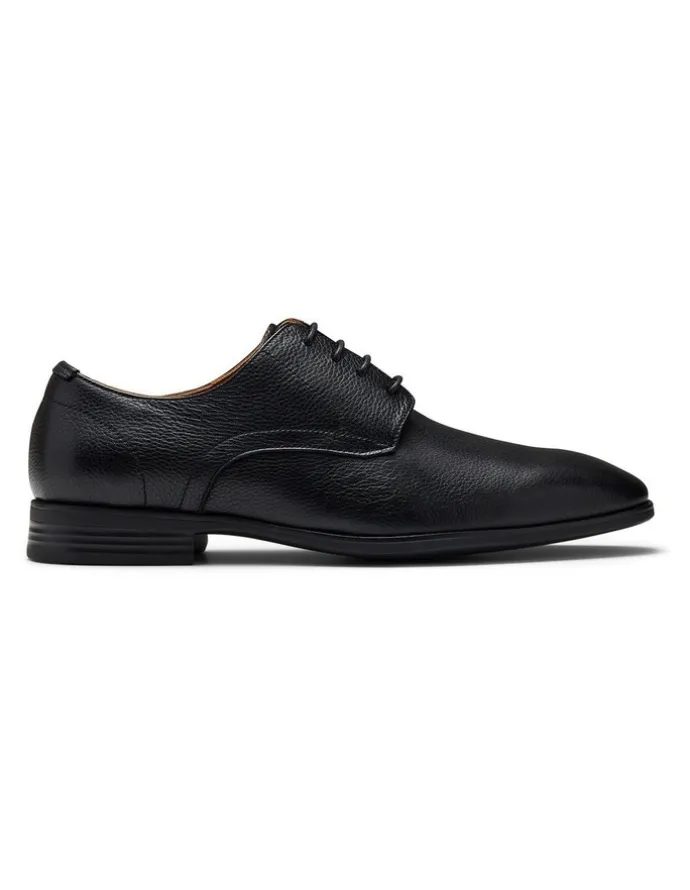 Aquila Dutch Derby Shoes in Black