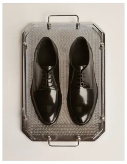 Aquila Dyer Derby Shoes in Patent Black