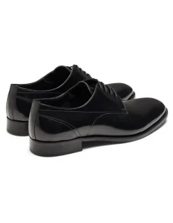 Aquila Dyer Derby Shoes in Patent Black