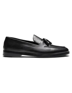 Aquila Elias Tassel Loafers in Black