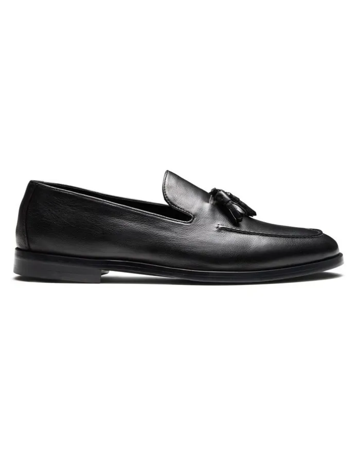 Aquila Elias Tassel Loafers in Black