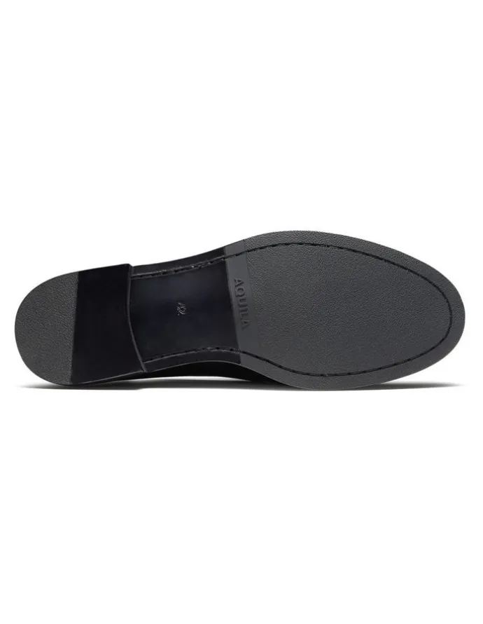 Aquila Elias Tassel Loafers in Black