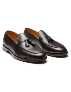 Aquila Elias Tassel Loafers in Brown