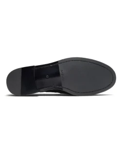Aquila Elliot Penny Loafers in Black Patent