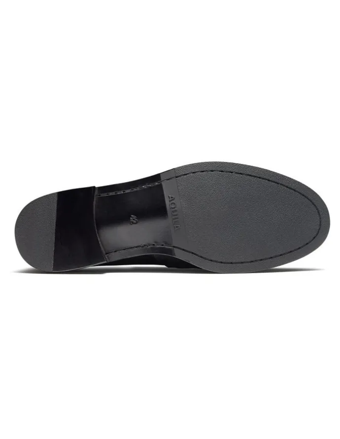 Aquila Elliot Penny Loafers in Black