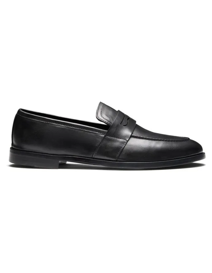 Aquila Elliot Penny Loafers in Black