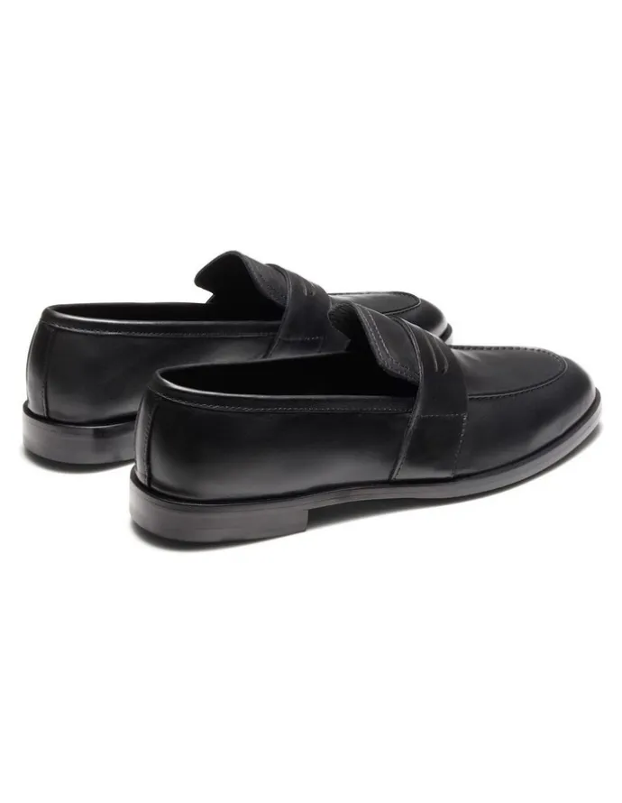 Aquila Elliot Penny Loafers in Black