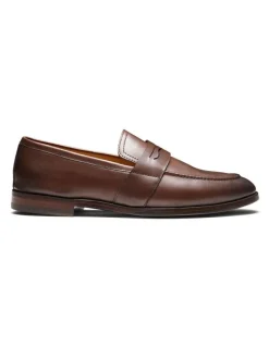 Aquila Elliot Penny Loafers in Tan