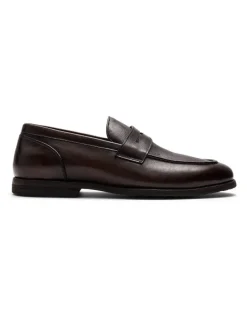 Aquila Elton Penny Loafers in Brown