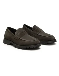 Aquila Ezra Loafers in Charcoal