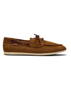 Aquila Keel Suede Boat Shoes in Tan