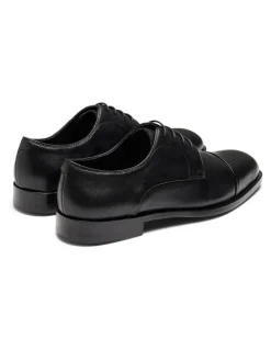 Aquila Ludlow Leather Derby Shoes in Black