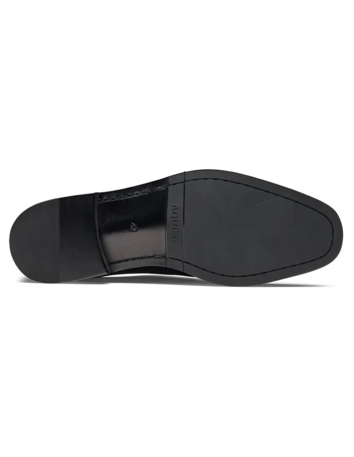 Aquila Ludlow Leather Derby Shoes in Black