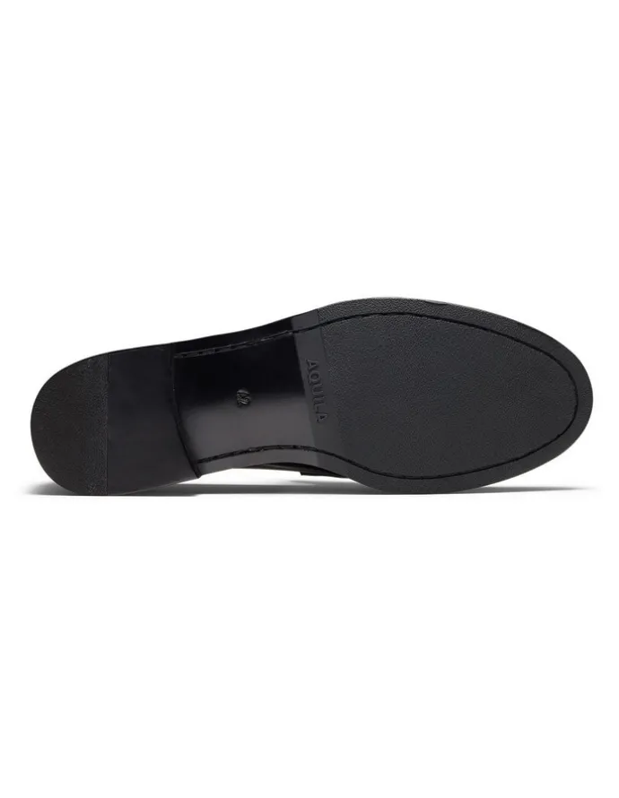 Aquila Luis Penny Loafers in Black