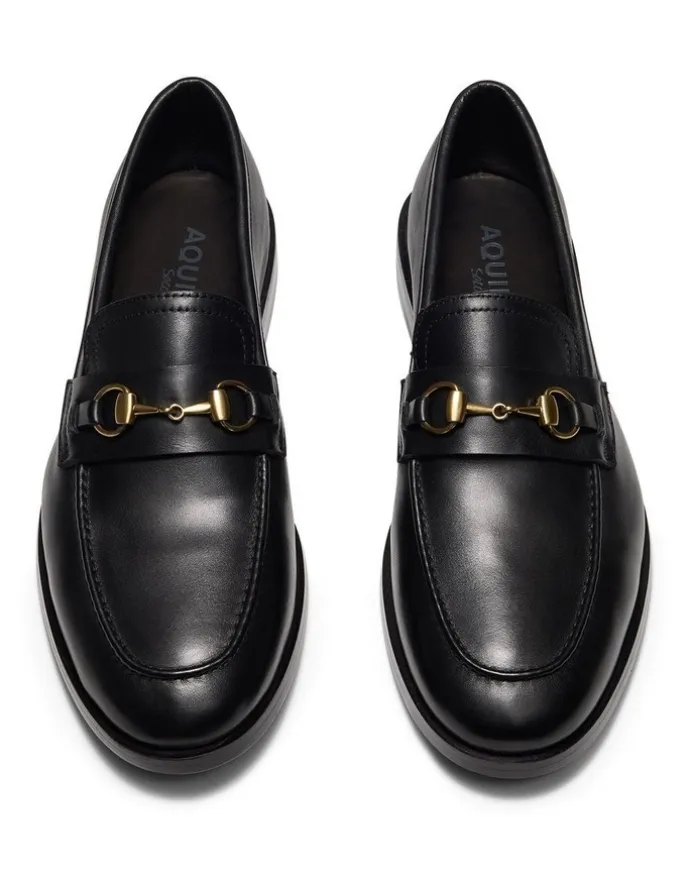 Aquila Luis Penny Loafers in Black