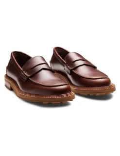 Aquila Mensa Penny Loafers in Redwood