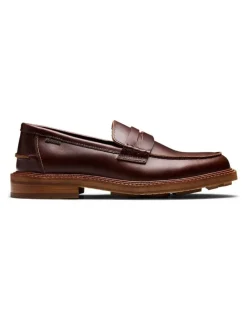Aquila Mensa Penny Loafers in Redwood