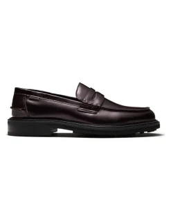 Aquila Mensa Penny Loafers in Oxblood