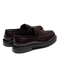 Aquila Mensa Penny Loafers in Oxblood