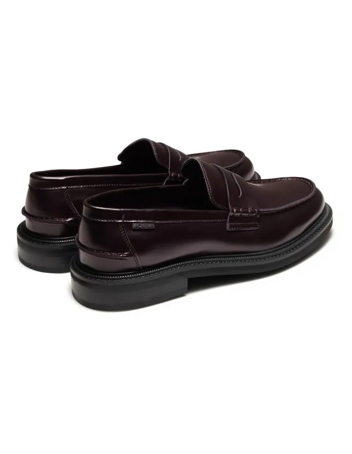 Aquila Mensa Penny Loafers in Oxblood