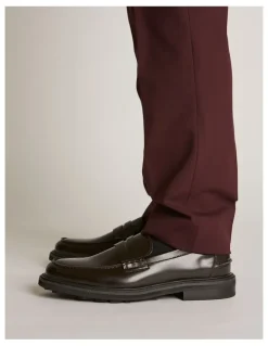 Aquila Mensa Penny Loafers in Oxblood