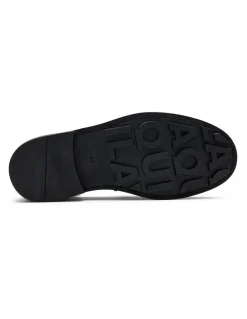 Aquila Mensa Pony Loafers in Black