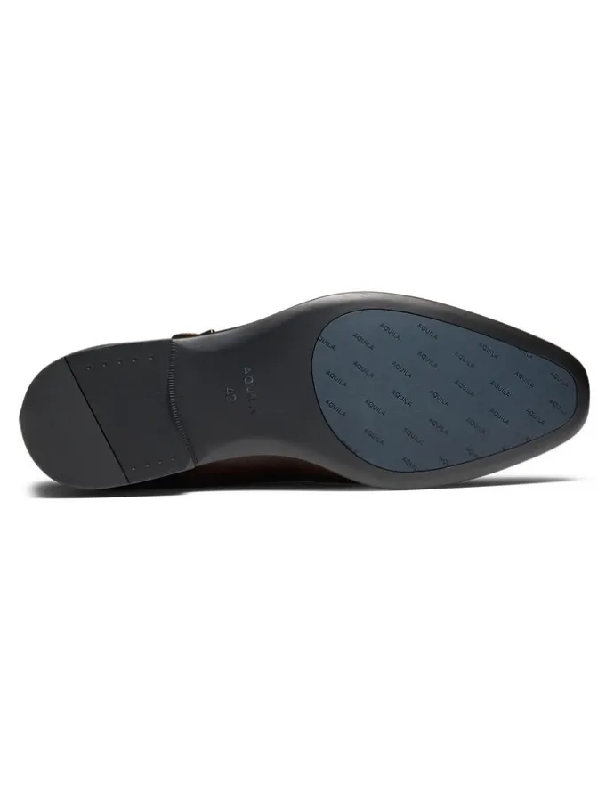 Aquila Merrett Monk Strap Shoes in Brown