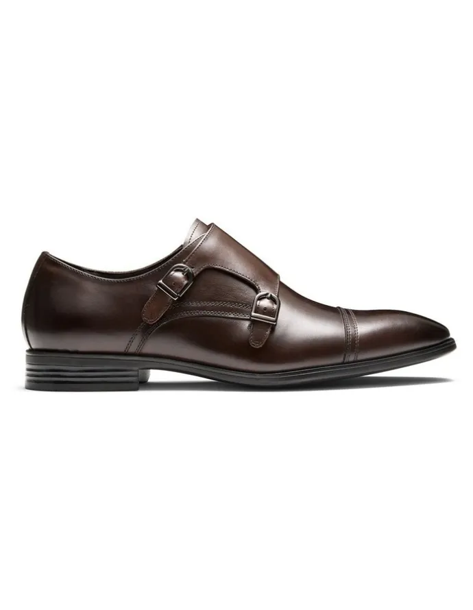 Aquila Merrett Monk Strap Shoes in Brown