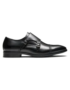 Aquila Merrett Monk Strap Shoes in Black