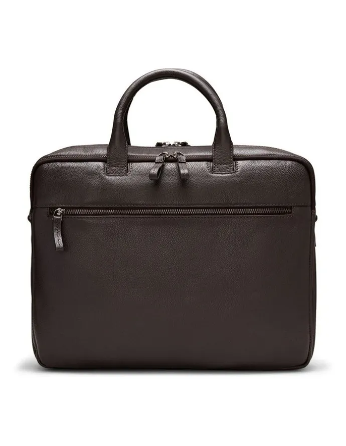 Aquila Montoro Leather Briefcase in Brown
