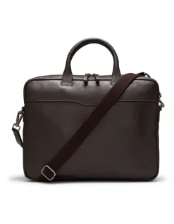 Aquila Montoro Leather Briefcase in Brown
