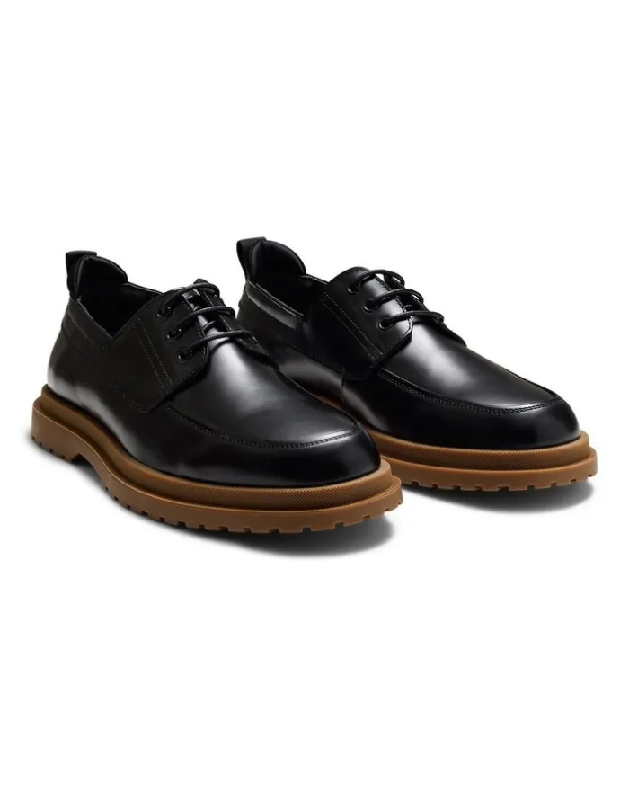 Aquila Radar Derby Shoes in Black