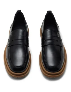 Aquila Radar Penny Loafers in Black