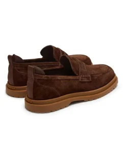 Aquila Radar Suede Loafer in Chocolate