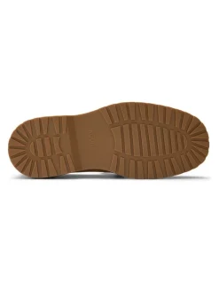 Aquila Radar Suede Penny Loafers in Caramel
