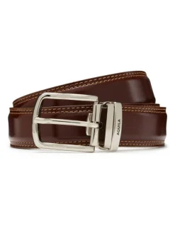 Aquila Todd Leather Belt in Brandy
